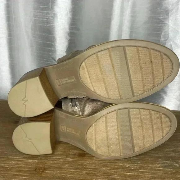 White Mountain Deering Women’s 6.5 Ruched Peep Toe Zip Open Heel Shoes - Picture 5 of 9